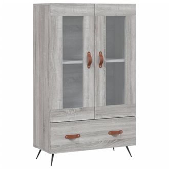 Berkfield Home Highboard Grey Sonoma 69.5x31x115 cm Engineered Wood