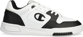 Champion logo-print sneakers - men - Leather/Rubber/Fabric - 45.5 - White