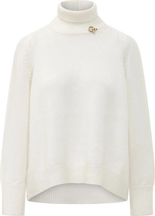 Fabiana Filippi Maglia Dolcevita - Dames - Coltruien - Wit - 2XS - Truien & Vesten