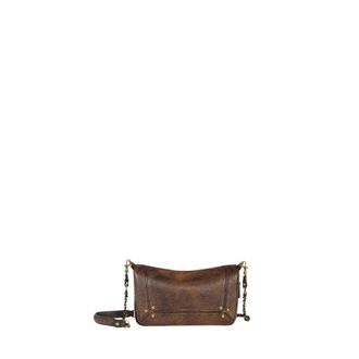 Jerome Dreyfuss Bobi S Mini Crossbody Tas - Dames - Tassen - Bruin - Maat: ONE Size Katoen