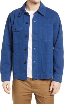 Alex Mill Garment Dyed Work Jacket in French Navy at Nordstrom, Size Xx-Large