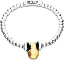 UNOde50 Small dial bracelet plated in sterling silver and large dial plated in 18k gold at Nordstrom