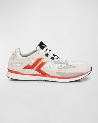 Lanvin Mens Meteor Colorblock Runner Sneakers