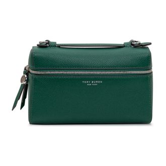 Tory Burch Tory Burch, Handbags, female, Green, Size: ONE SIZE Romy Slim Top Handle