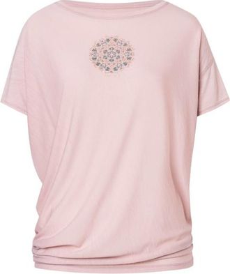 super.natural Ornamental Loose Tee Merinoshirt f&uuml;r Damen | rosa