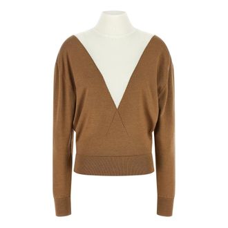 Paco Rabanne Dames, Truien, Beige, Maat: S Jersey