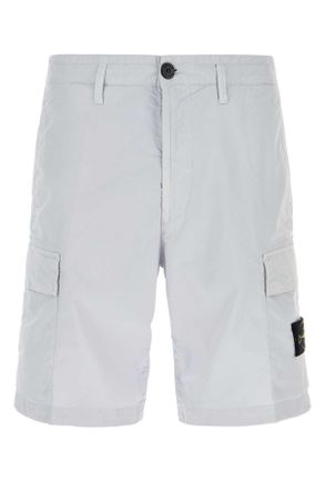 Stone Island Ice Stretch Cotton Bermuda Shorts