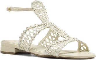 Arezzo Ciara Ankle Strap Sandal in Panacota at Nordstrom, Size 9.5