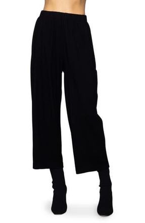 Melloday Brushed Crop Pants in Black at Nordstrom Rack, Size X-Small