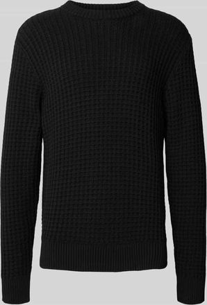 Selected Regular Fit Strickpullover aus reiner Bio-Baumwolle Modell TOM in Black, Größe XXL