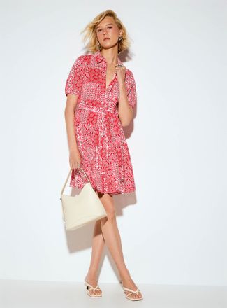 Vero Moda Womens Floral pattern fit-and-flare shirtdress
