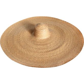 Brunna.Co The Solana Oversized Straw Hat in Beige at Nordstrom, Size Medium