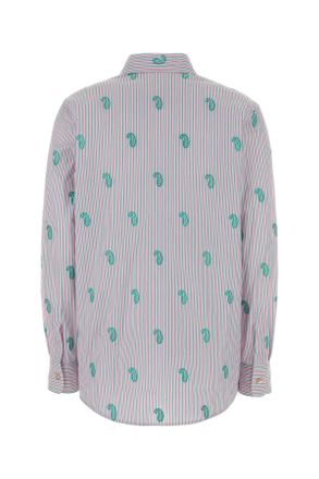 Etro Womens Embroidered Poplin Shirt S9870 Exterior: Cotton Camicie