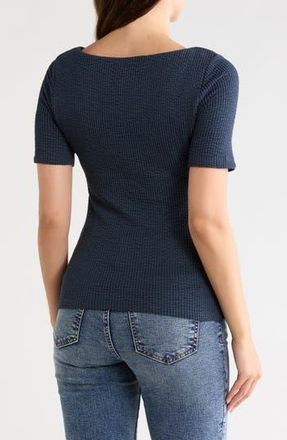 Daniel Rainn Boat Neck Knit T-Shirt in Inkwell at Nordstrom Rack, Size X-Large