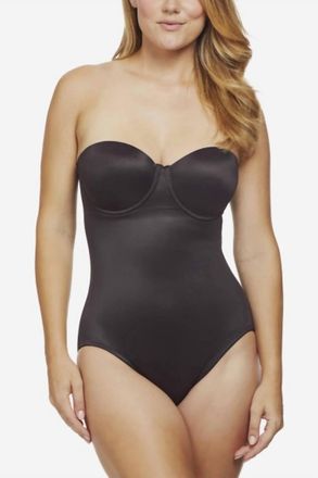 Miraclesuit Shape Away Extra Firm Control Strapless Bodybriefer In Black