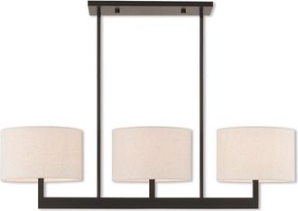 Livex Lighting Livex Hayworth 3 Light Bz Linear Chandelier