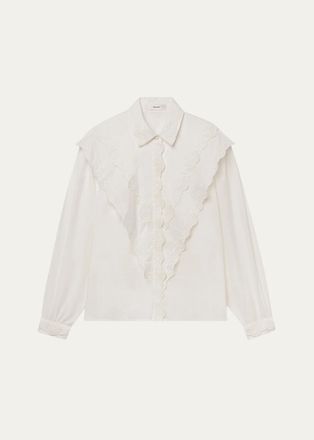 Frame Denim The Poplin Equestrian Shirt