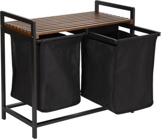 OEM Cesta De Lavander&iacute;a De Bamb&uacute; Hanoi Negro