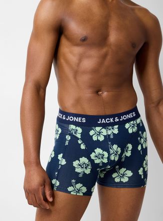 Jack & Jones Mens 3.5 white-logo trunk Organic cotton
