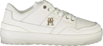 Tommy Hilfiger Sneakers - Dames - Sneakers - Wit - 37 EU - Leer - Schoenen