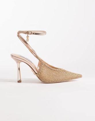 Steve Madden Ascension - Scarpe con tacco decorate color oro rosa