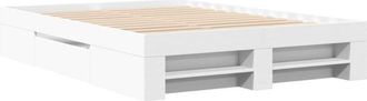 vidaXL Estructura de cama madera de ingeniería blanca 140x190 cm Vidaxl