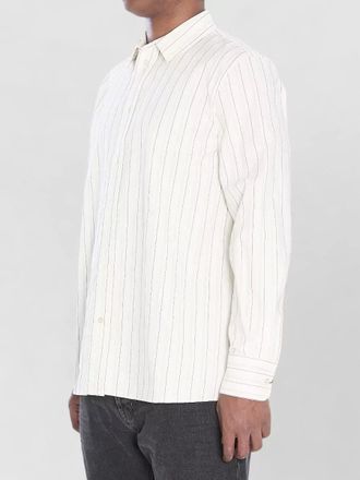 Saint Laurent cassandre cotton shirt striped design