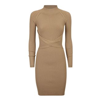 Dion Lee Dames, Jurken, Beige, Maat: XS Nylon
