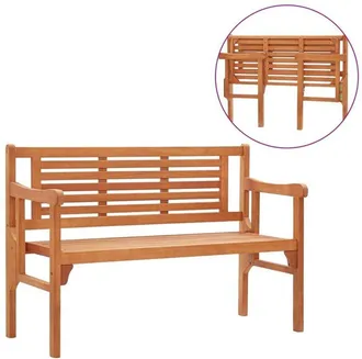 vidaXL Foldable Garden Bench 120 cm Solid Eucalyptus Wood vidaXL