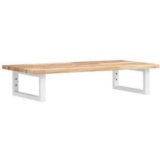 vidaXL Estante De Lavabo De Pared Acero Y Madera Maciza De Acacia Vidaxl