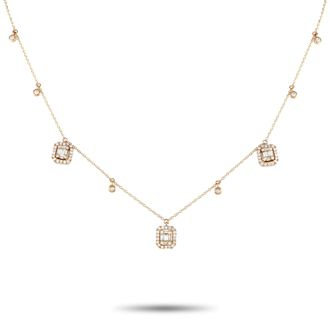 Luxury Bazaar 14K Yellow Gold 0.70ct Diamond Necklace NK01721-Y