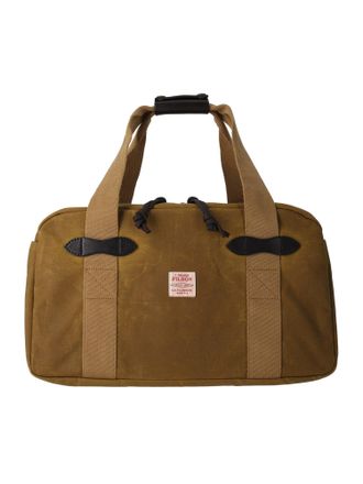 Filson Brown Cotton Tin Cloth Small Duffle Bag