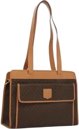 Celine Pre-owned Leather celine-bags - Dames - Vintage Schoudertas - Bruin - ONE Size - Leer - Vintage