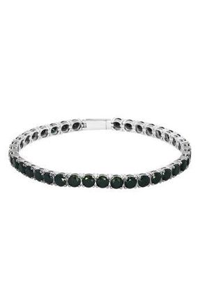 Effy Sterling Silver Black Spinel Tennis Bracelet at Nordstrom Rack, Size 8.5