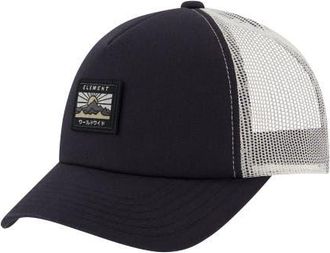 Element Logo Trucker Hat with Mesh Back and Snapback Closure in Dark Navy at Nordstrom