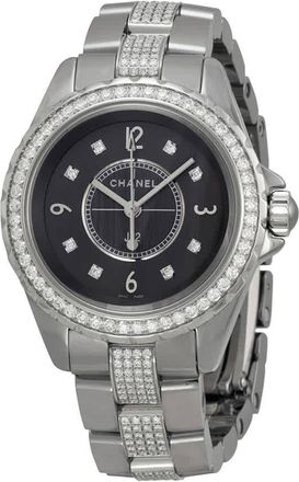 Chanel J12 Chromatic Automatic Grey Dial Titanium and Ceramic Ladies Watch H3105