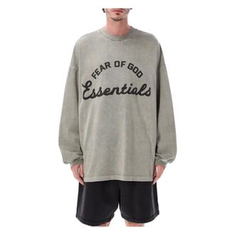 Fear of God Long Sleeve Tops, male, Gray, Size: XL Training 90s Long Sleeve Tee