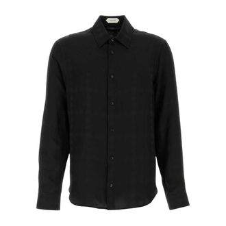 Versace Overhemden, Heren, Zwart, M, Formal Shirts