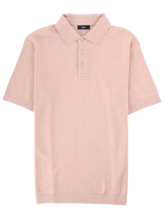Herno Short-Sleeve Smooth Cotton Polo Shirt