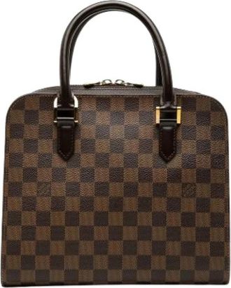 Louis Vuitton Pre-owned Ebene Triana - Dames - Vintage Handtas - Bruin - ONE Size - Leer - Vintage