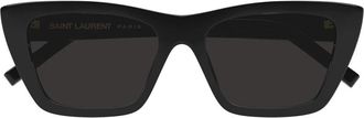 Saint Laurent SL 276 Mica Zonnebril - unisex - Zonnebrillen - Zwart - 55 MM - Accessoires