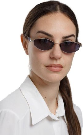 Ana Hickmann Womens Sunglasses Silver-Black Metal Eyewear - Silver/black
