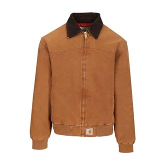 Carhartt Work in Progress OG Santa Fe Jacket - male - Carhartt Wip - Bomber Jackets - Brown - L - Jackets