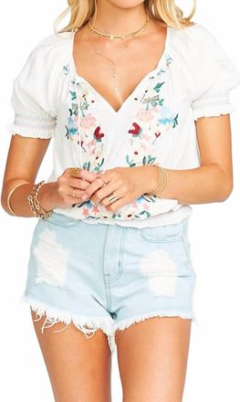 Show me your Mumu Lucy Top In White