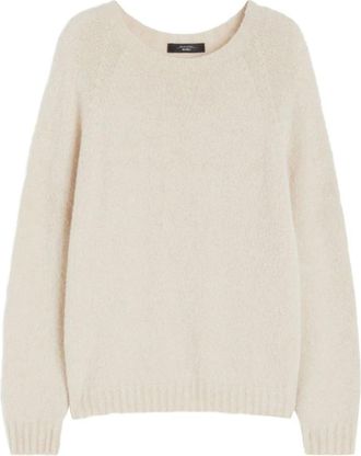 Max Mara Ivoor Truien voor Weekendstijl - Dames - Ronde hals truien - Beige - 2XL - Truien & Vesten