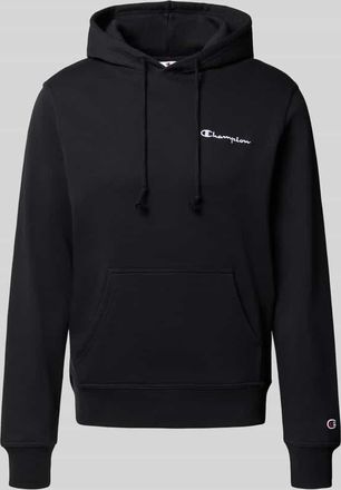 Champion Hoodie mit Label-Stitching in Black, Größe XXL