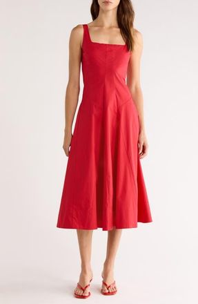 Staud Willow A-Line Dress in Cherry at Nordstrom, Size 14
