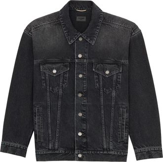 Saint Laurent Denim Jassen - Dames - Spijkerjassen - Zwart - S - Denim - Jassen