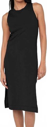 HYFVE Sleeveless Shift Midi Dress In Black