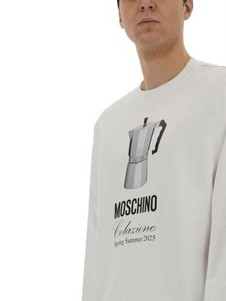 Moschino Cotton Sweatshirt - White